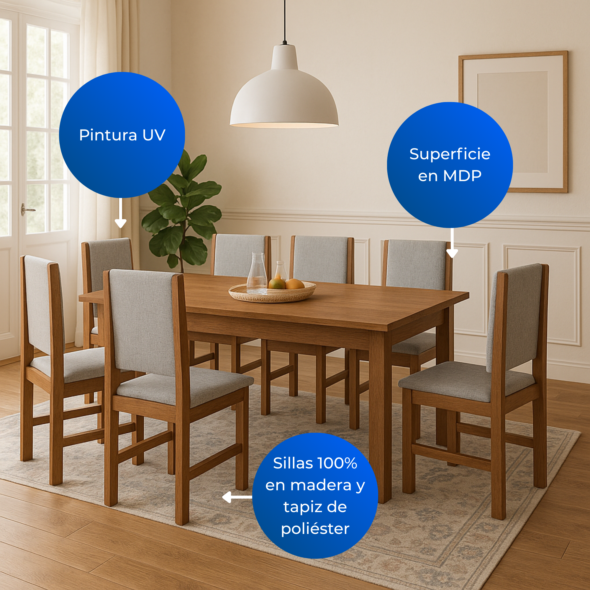 Comedor Búfalo 8 Puestos