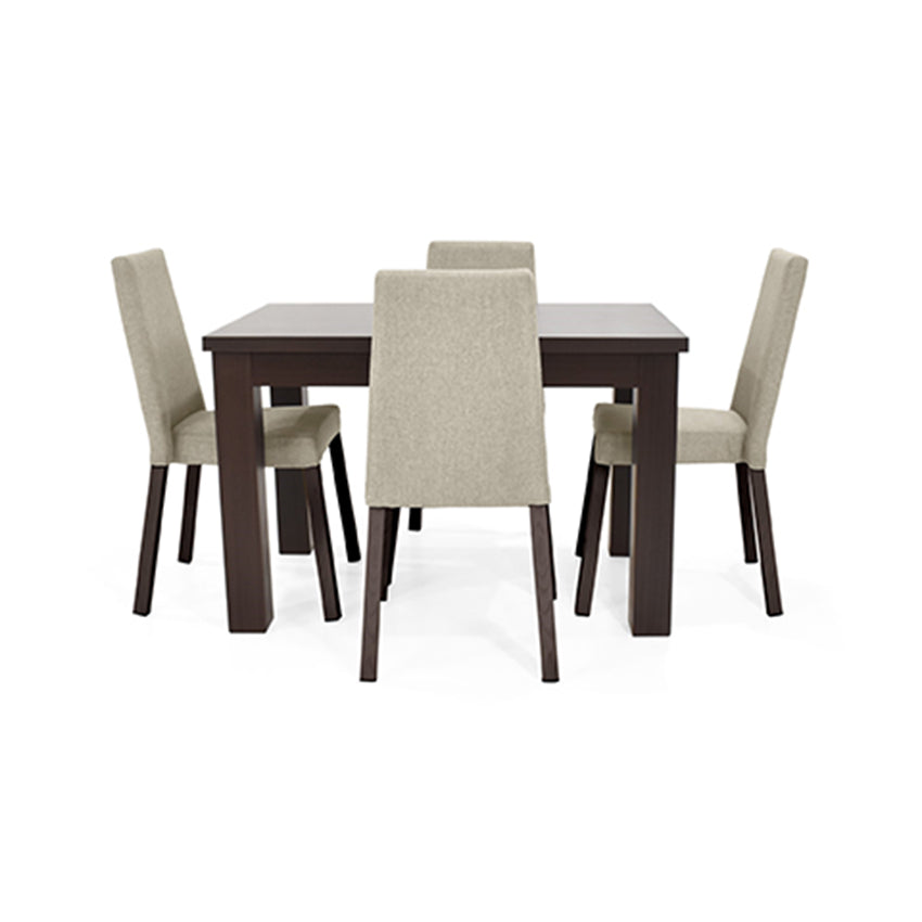 Comedor 4 puestos toronto sillas viena beige