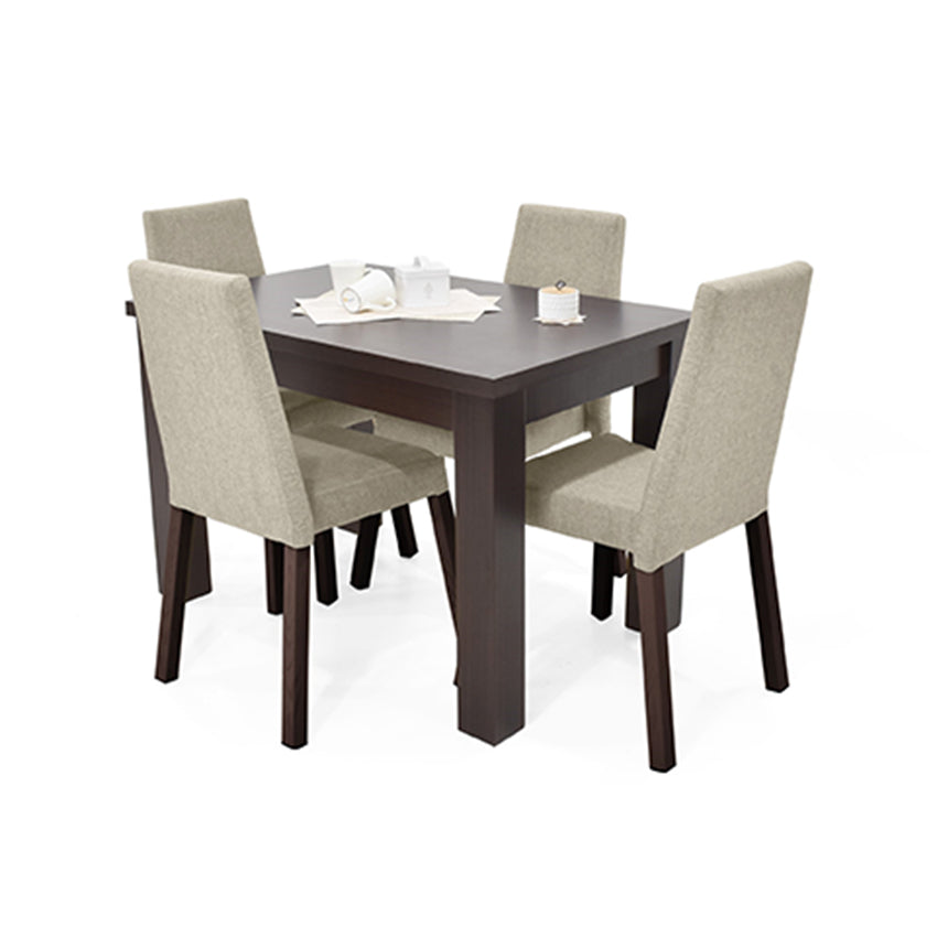 Comedor 4 puestos toronto sillas viena beige