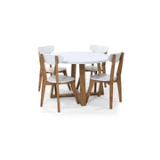 Comedor 4p maine sillas sidney blanco