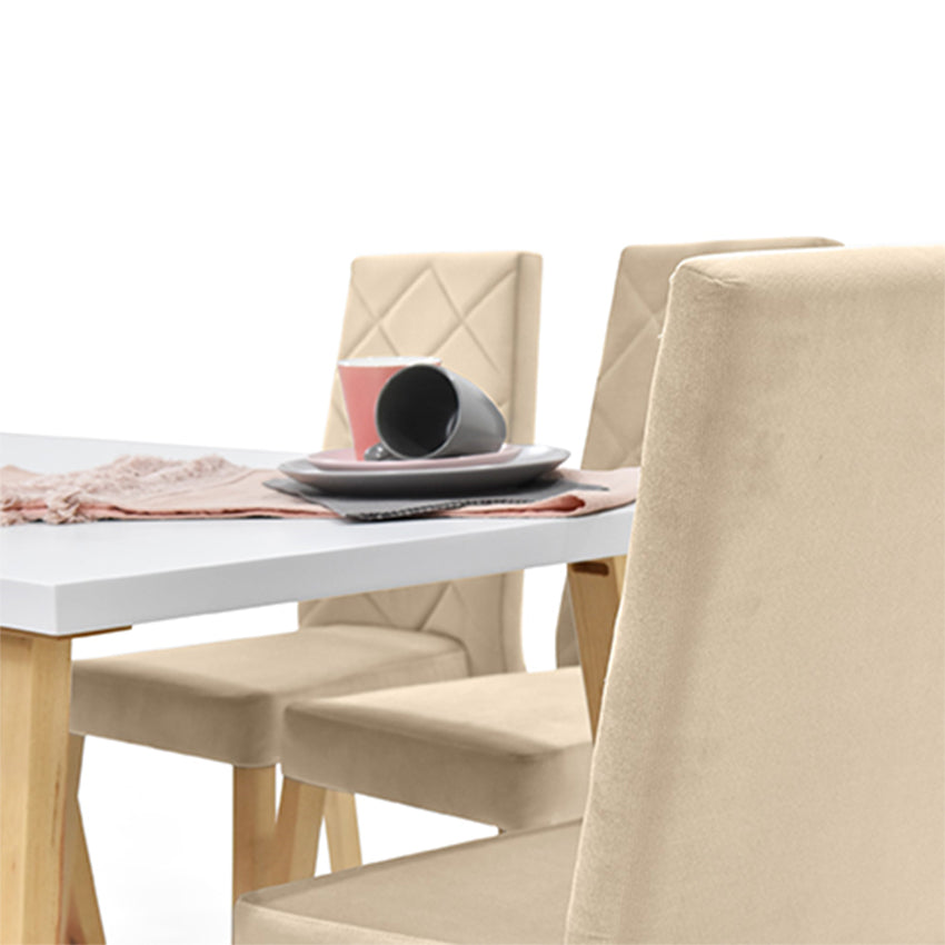 Comedor 6 puestos andara liverpool y butaco taupe