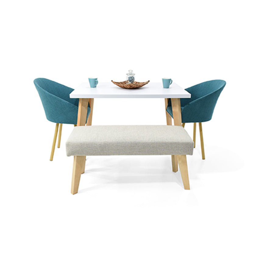 Comedor lugo matiz tokyo con butaco petróleo taupe