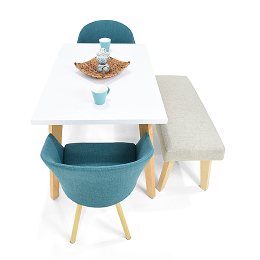 Comedor lugo matiz tokyo con butaco petróleo taupe