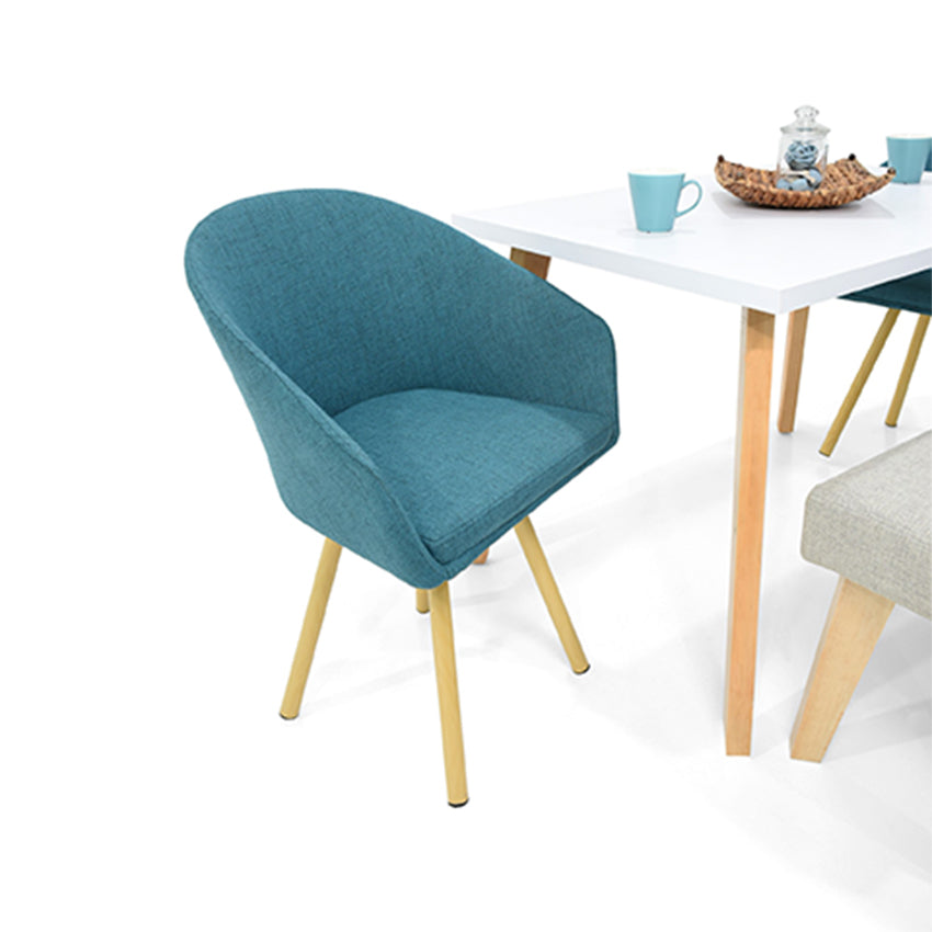 Comedor lugo matiz tokyo con butaco petróleo taupe