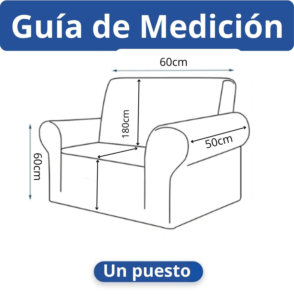 Protector De Sofa 1 Puesto Elastico