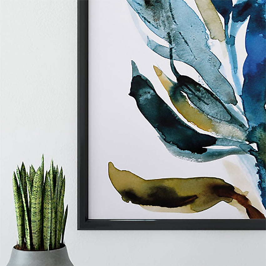 Cuadro algas azules mdf