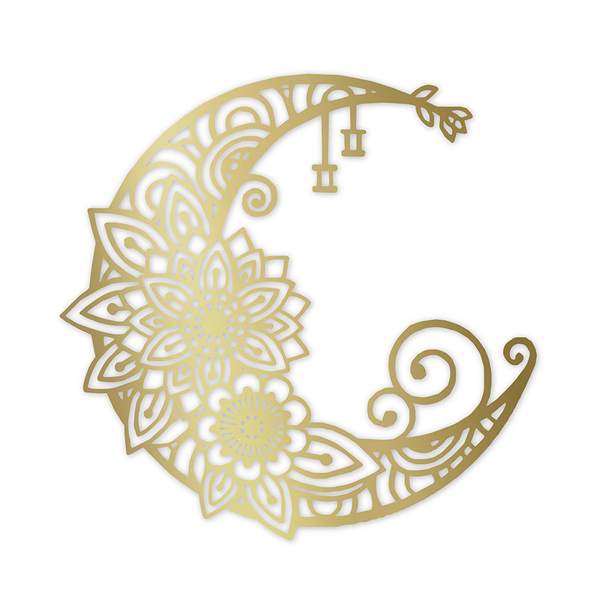 Cuadro calado luna eco dorado mdf 60x60 cm<br/>