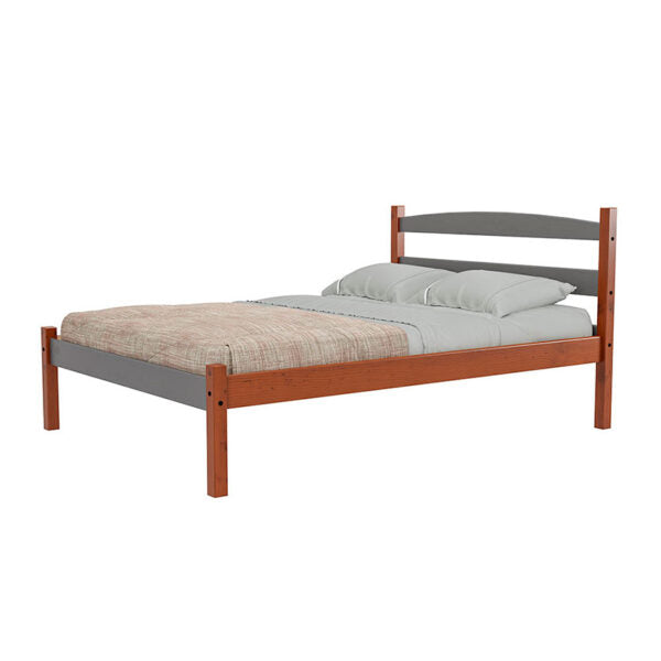 Cama Doble Delta Acacia Gris