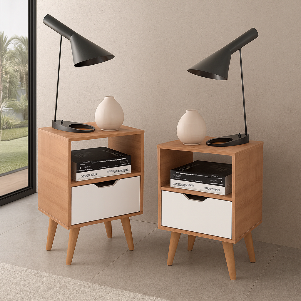 Combo 2 mesas de noche essen