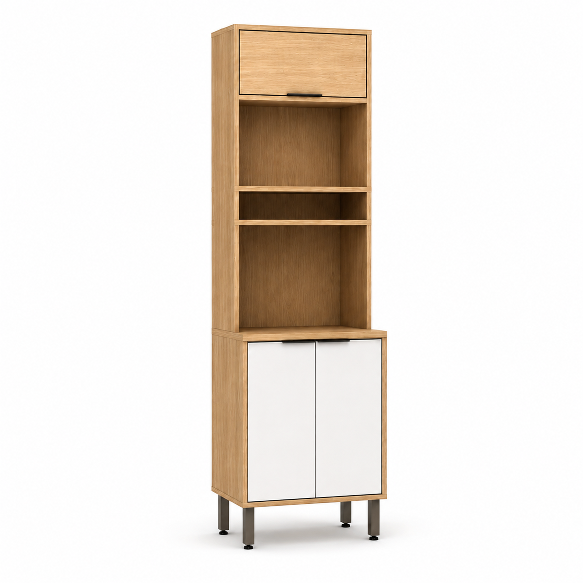 Cocina 270 cm Elba 11 Puertas 2 Cajones Almendra/Blanco Apagado