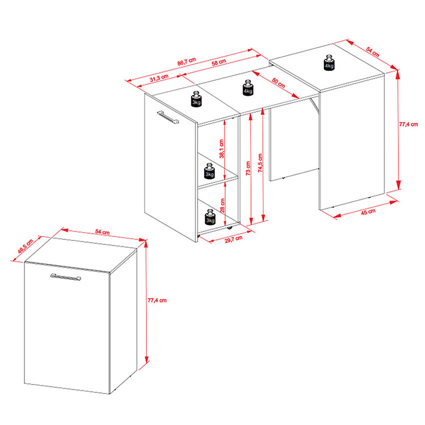 Escritorio Multifuncional Cadiz