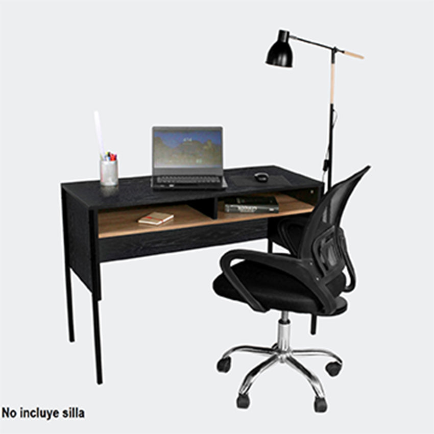 Escritorio chicago amaretto negro (76.5x110x45)