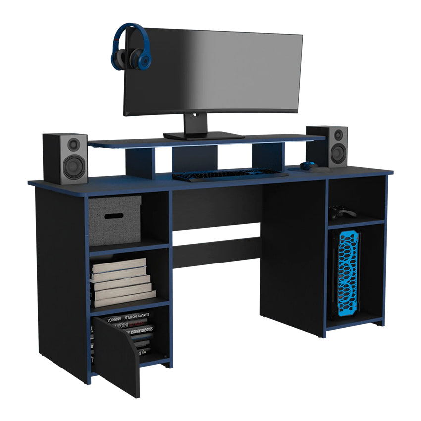 Escritorio Gamer Trollino Wengue y Azul