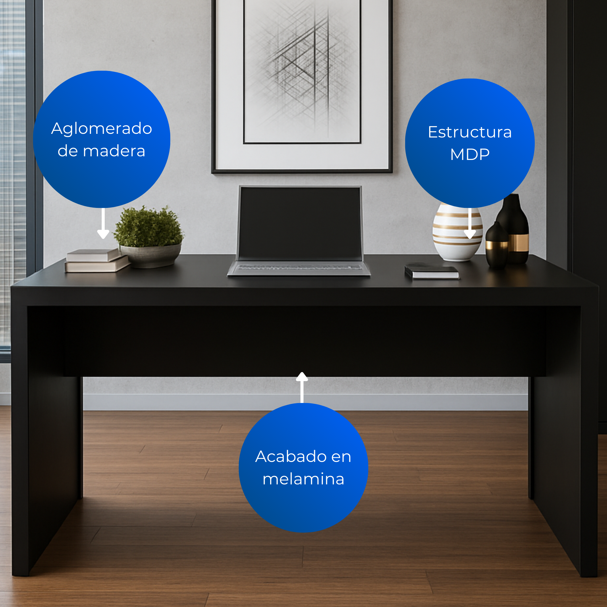 Escritorio Lima Negro