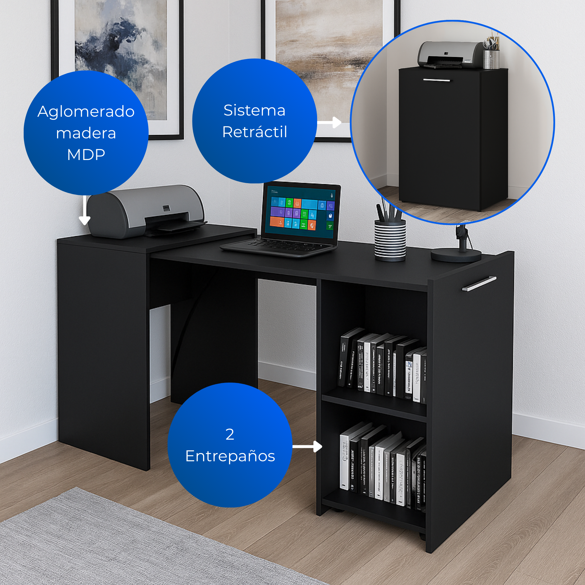 Escritorio Multifuncional Cadiz