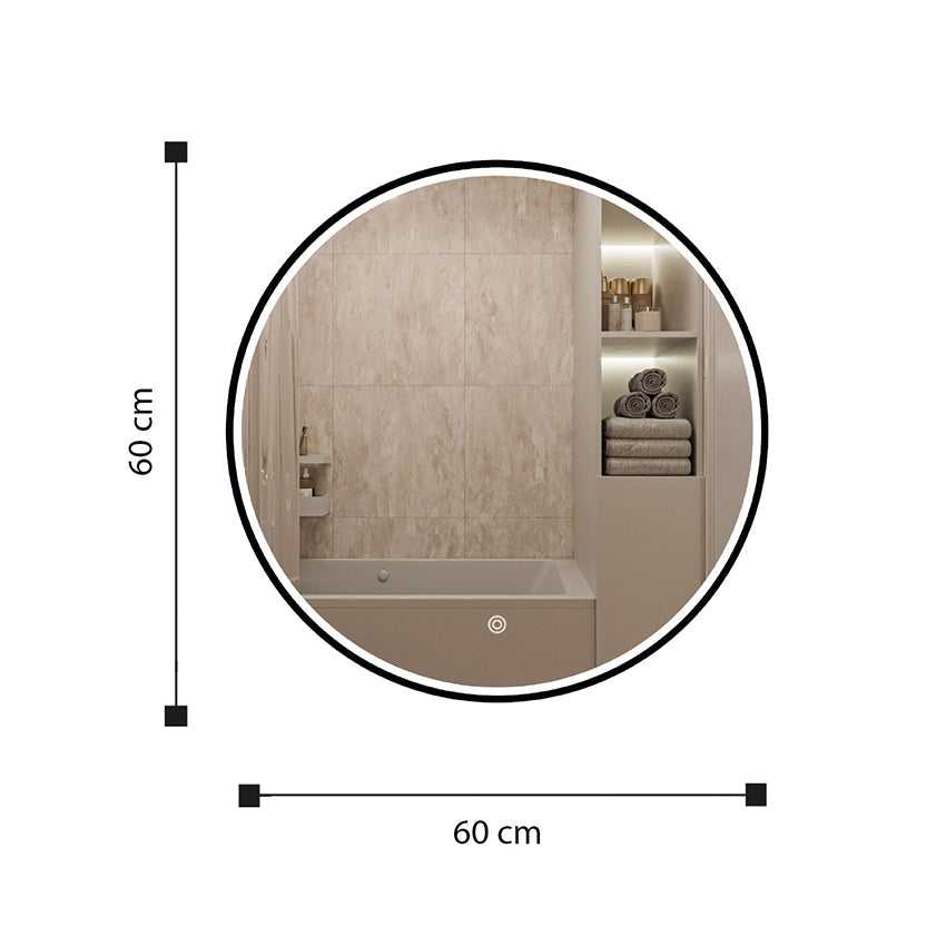 Espejo decorativo con luz led azore
