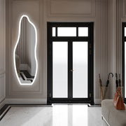 Espejo decorativo biselado con luz led