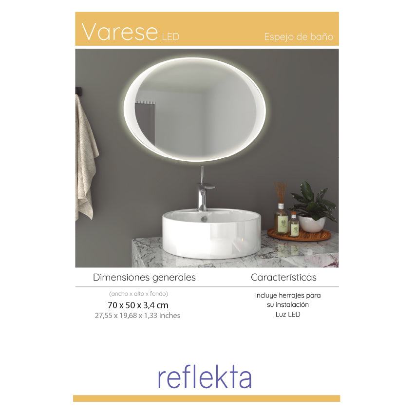 Espejo varese led