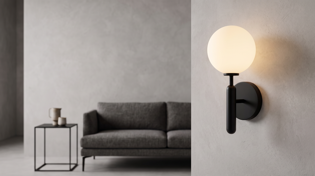 Luminaria Decorativa De Pared Fiore Black Blanco Negro