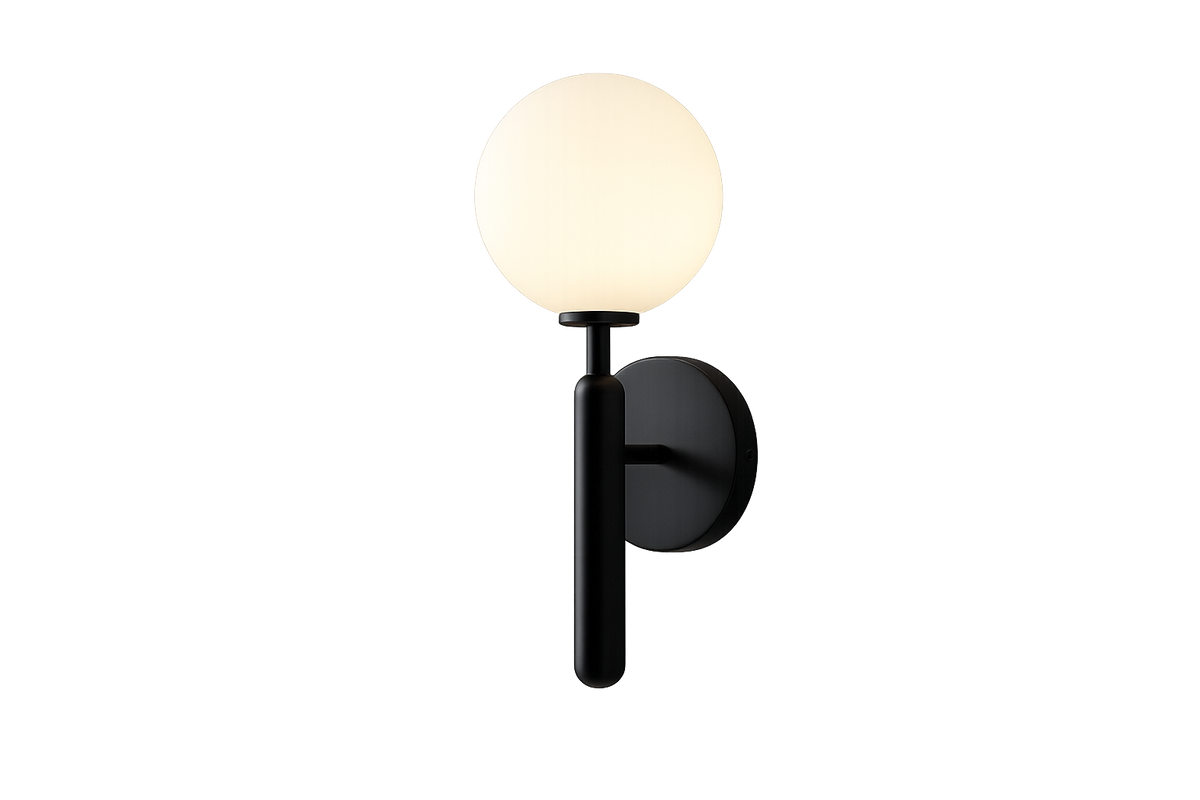 Luminaria Decorativa De Pared Fiore Black Blanco Negro