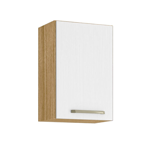 Cocina gazania 120cm 6 puertas 2 cajones maderado natural blanco supremo