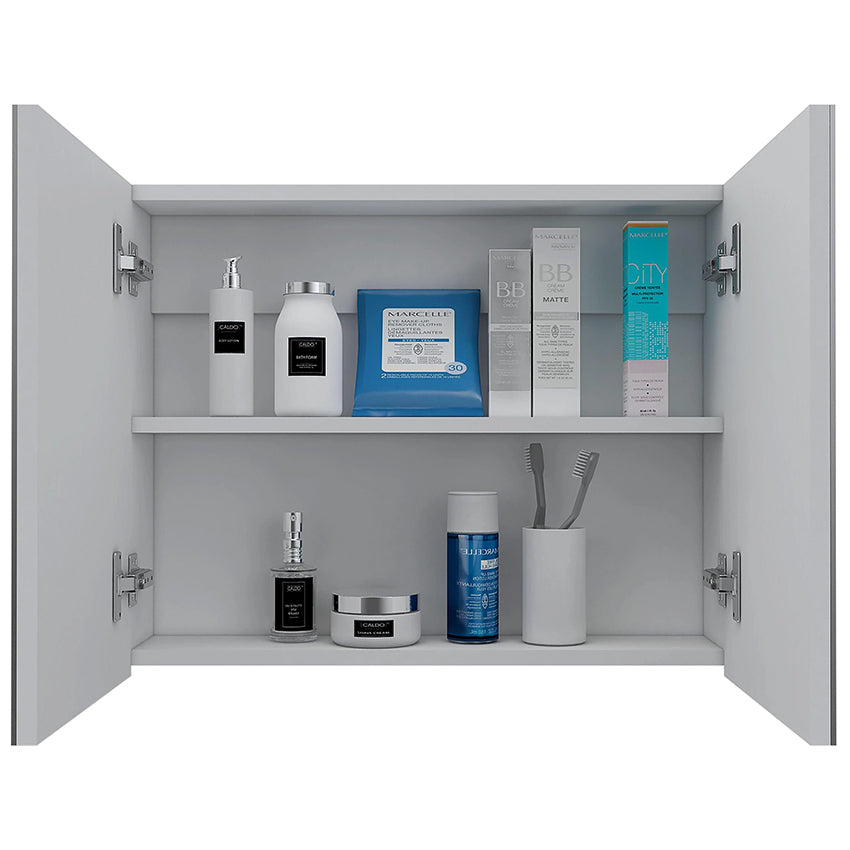 Gabinete de baño carlot, blanco, con dos puertas