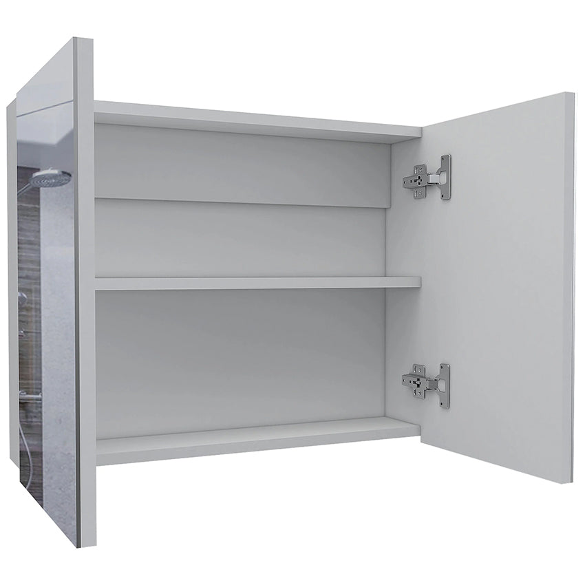 Gabinete de baño carlot, blanco, con dos puertas