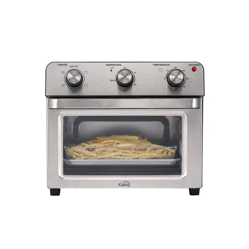 Horno tostador kalley k ha20 20 litros con freidora de aire plateado