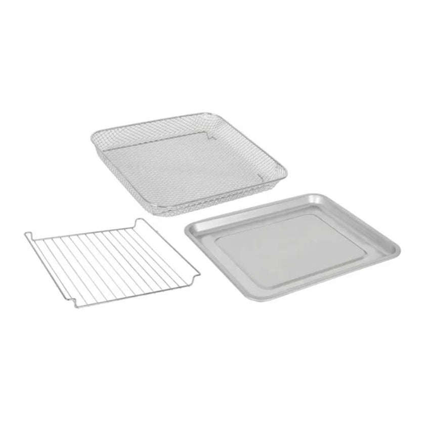 Horno tostador kalley k ha20 20 litros con freidora de aire plateado