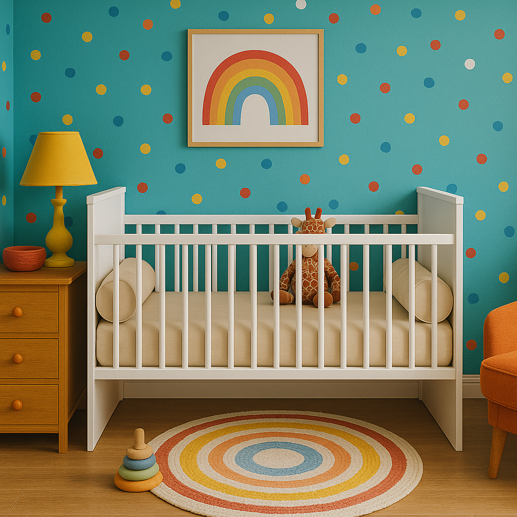 Cuna Para Bebé Jaén Blanca Con Altura Ajustable En MDP