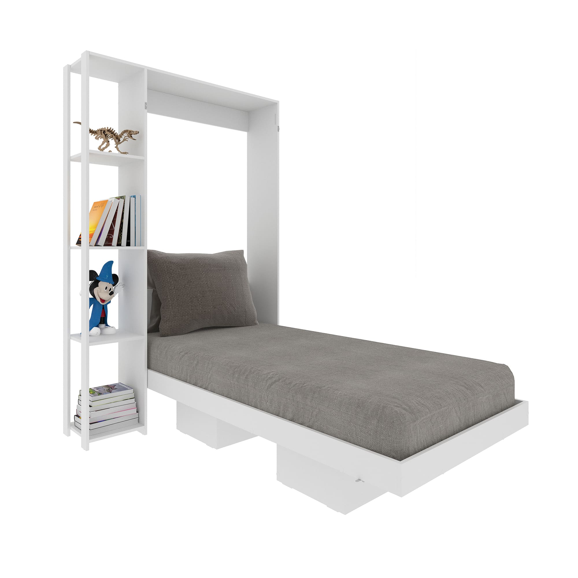 Cama Sencilla Abatible Japón Blanco