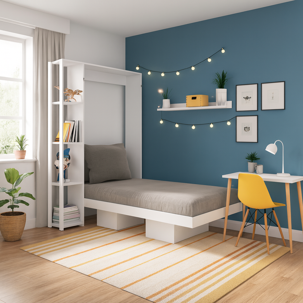 Cama Sencilla Abatible Japón Blanco