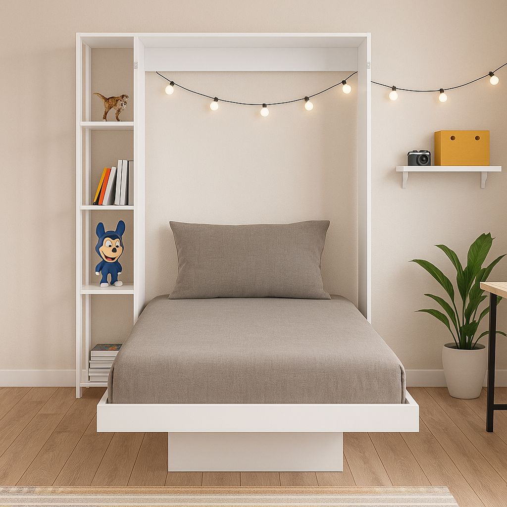 Cama Sencilla Abatible Japón Blanco