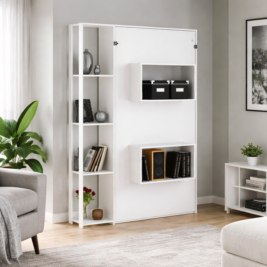 Cama Sencilla Abatible Japón Blanco