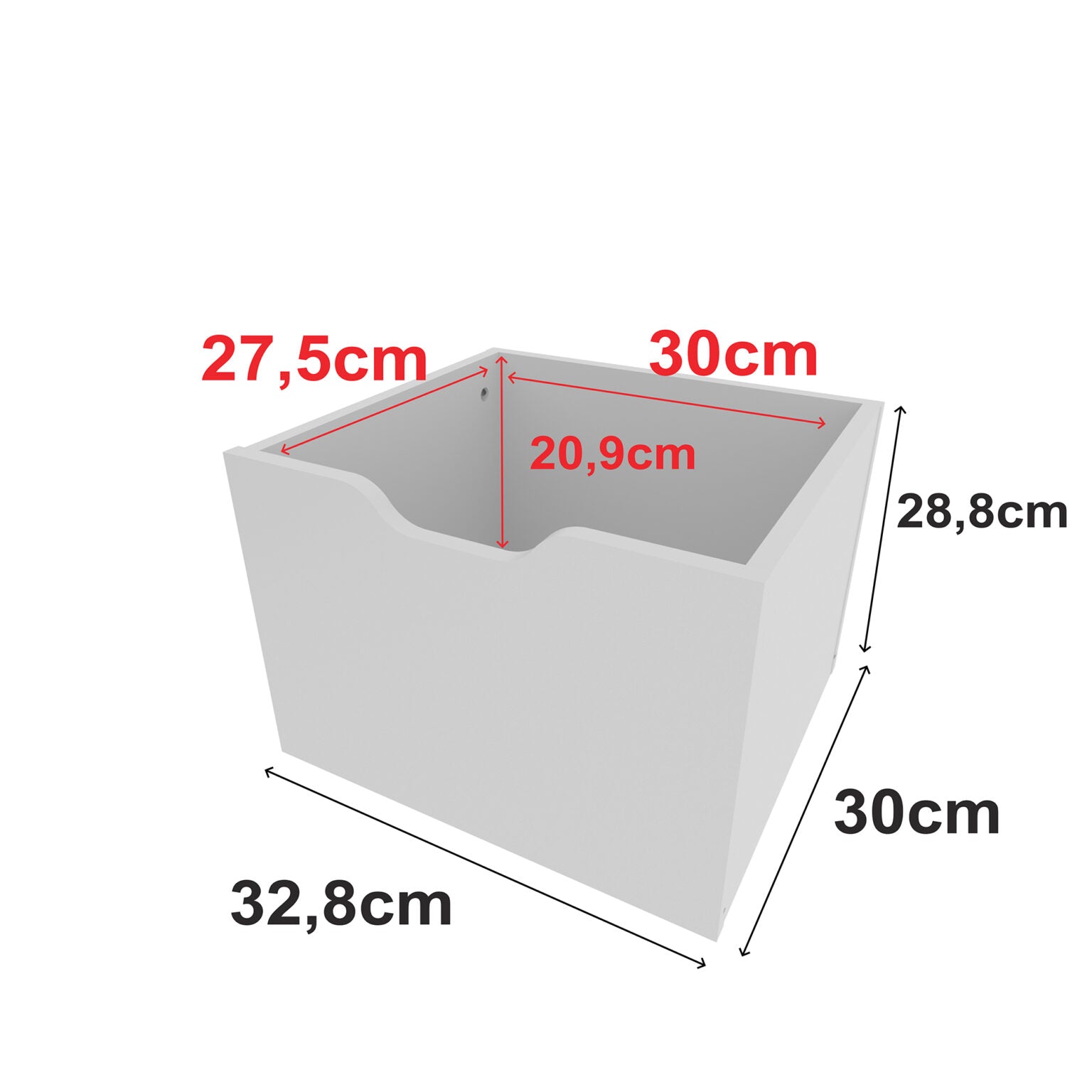 Kit 3 Cajones Organizador Santos