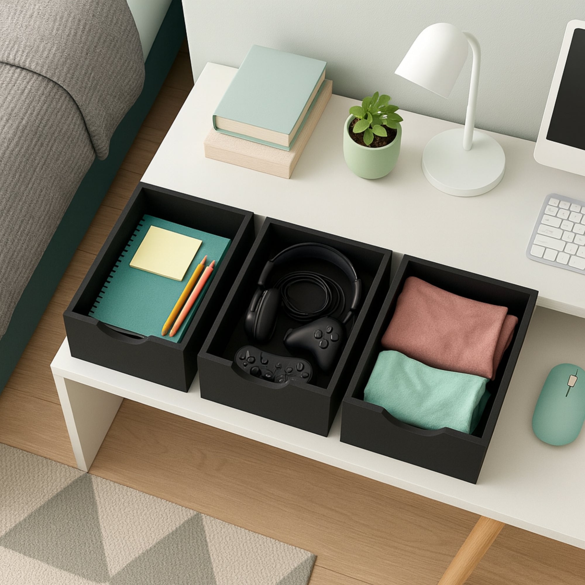 Kit 3 Cajones Organizador Santos