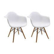 Kit por 2 silla dkr tipo eames brazos