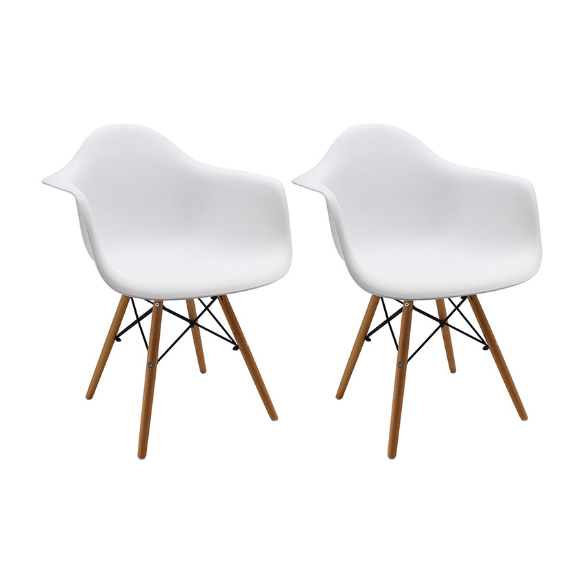 Kit por 2 silla dkr tipo eames brazos
