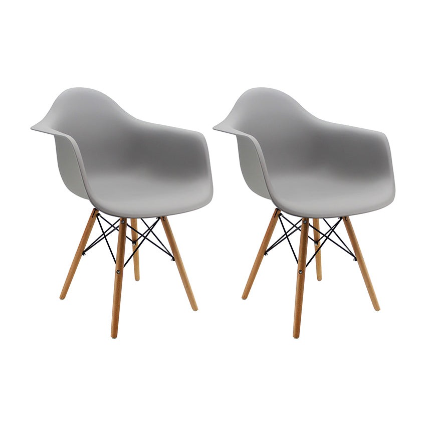 Kit por 2 silla dkr tipo eames brazos