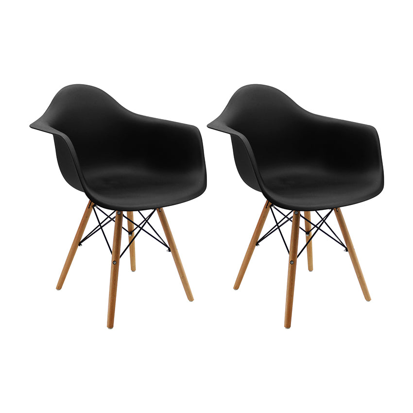 Kit por 2 silla dkr tipo eames brazos