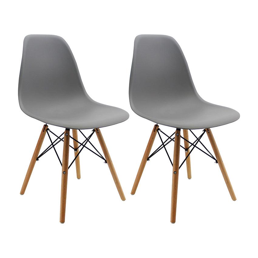 Kit por 2 silla dkr tipo eames para comedor