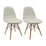 Kit por 2 silla dkr botones tipo eames