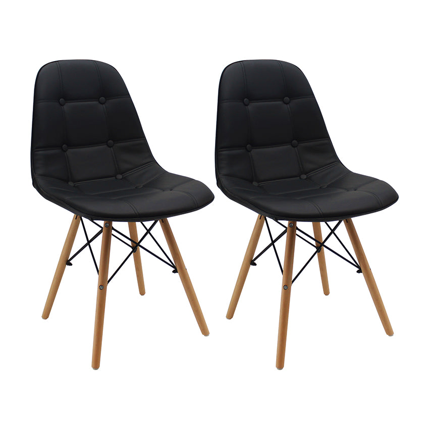 Kit por 2 silla dkr botones tipo eames