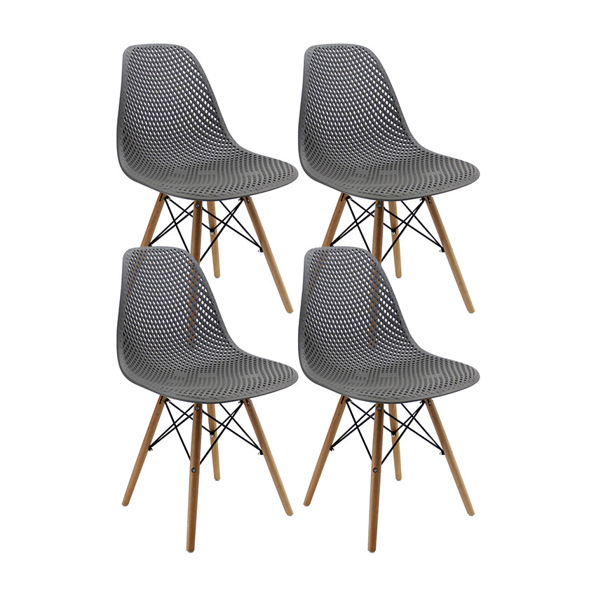 Kit por 4 silla colmeia tipo eames