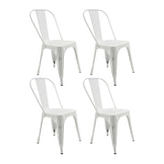 Kit por 4 silla tolix metalica para comedor restaurante