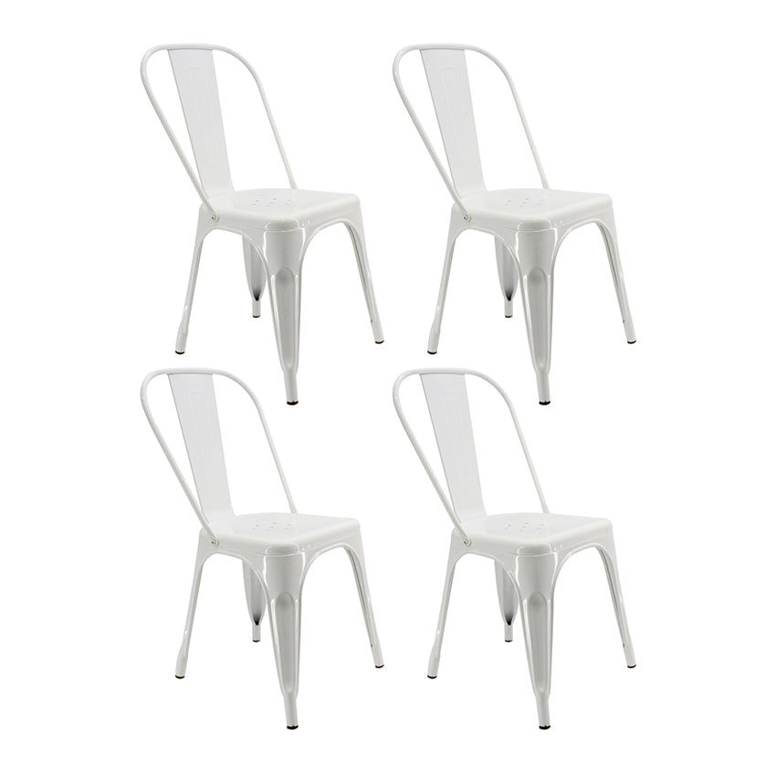 Kit por 4 silla tolix metalica para comedor restaurante
