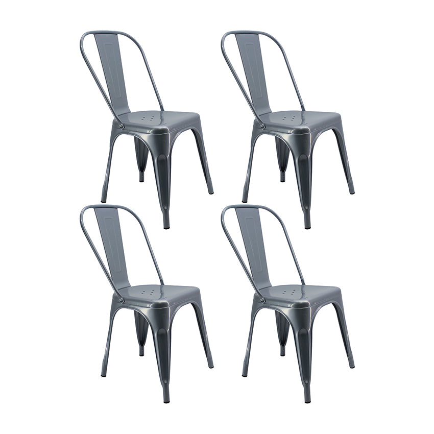 Kit por 4 silla tolix metalica para comedor restaurante