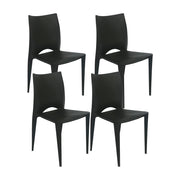 Kit por 4 silla zoe para sala comedor jardin