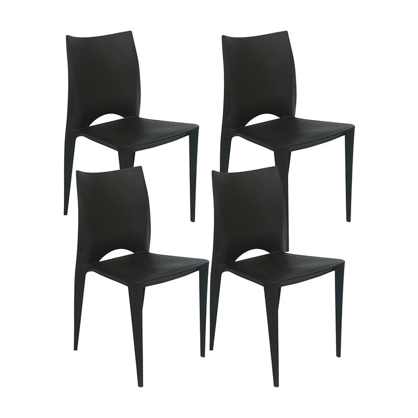 Kit por 4 silla zoe para sala comedor jardin