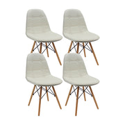 Kit por 4 silla dkr botones tipo eames